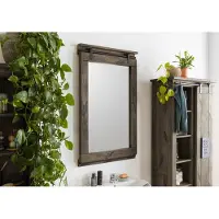 MASSIVMOEBEL24.DE MASSIVMOEBEL24 | Miroir 65x6x110 bois de mangier gris taupe RAILWAY # 283