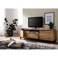 MASSIVMOEBEL24.DE MASSIVMOEBEL24 | Meuble TV 170x40 Chêne sauvage huilé Bois naturel VILLANDERS #113
