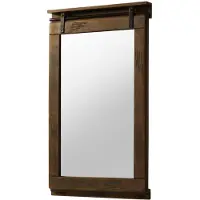 MASSIVMOEBEL24.DE MASSIVMOEBEL24 | Miroir en bois de manguier huilé RAILWAY #483
