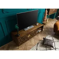 MASSIVMOEBEL24.DE MASSIVMOEBEL24 | Meuble TV 145x45 Manguier huilé Brun DIAMOND #206