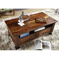 MASSIVMOEBEL24.DE MASSIVMOEBEL24 | Table basse 115x60 Palissandre laqué Brun NEW BOSTON #203