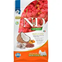 Farmina N&amp;D Quinoa Dog Skin&amp;Coat Adult Mini herring, coconut - Quinoa, hareng et noix de coco pour favoriser la peau et le pelage de chiens adultes de petites races - 2.5 kg