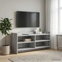 Prolenta Maison Exclusive - Meuble TV, dimensions 100 x 33 x 47 cm, couleur gris Sonoma, fabriqué en panneaux de particules