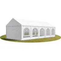 Sonstiges TOOLPORT Tente Barnum de Réception 3x10 m Bâches PVC 750 N blanc Cadre de Sol Jardin