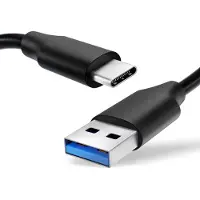 Cellonic Câble USB transfert de données et charge de 1,0m compatible avec ASUS ROG Phone 5, 5 Ultimate, 3, 2, Zenfone 8, 7, 7 Pro, 6 (2019), 4, 3 USB C Type C vers USB A 2.0 3A noir Fil en PVC