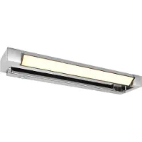 TRIO Applique murale LED FABRIZIO argentée 9 W, nuances de blanc, 1 000 lm, aluminium, dimensions : 6 x 50 x 11 cm, IP44,
