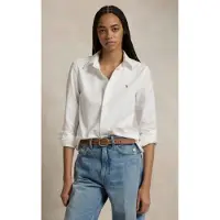 Ralph Lauren pour femme. 211941520002 La chemise oxford Stretch Slim blanche iconique (48), Casuel, Coton, Manche longue
