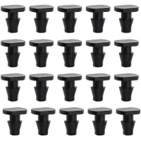 Markenlos Kit d'irrigation goutte-à-goutte « Nain de jardin » - Noir - Bouchons de rechange pour le jardin - 100 pièces - pour tuyaux de 4/7 mm