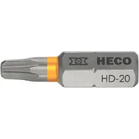 Heco Embouts SCHRAUBEN - Empreinte -Drive HD-20 L 25 mm - Blister de 10 - 57095