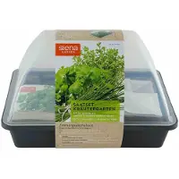 Siena Garden Kit de serre d'intérieur "Jardin d'herbes aromatiques", anthracite, 29 x 19 x 19 cm