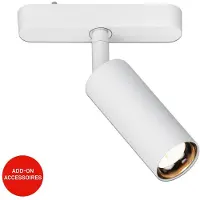 Briloner Luxtrail Système de rails, Blanc chaud, Orientable, Accessoires, Blanc, 13 x Ø4 x 15,5 cm