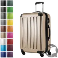 Hauptstadtkoffer Alex - Valise rigide extensible avec 4 roulettes Check-In Trolley Valise de voyage avec soufflet extensible Check-In Bagages 158cm Hardcase Luggage 65 cm, 74 litres,Champagne