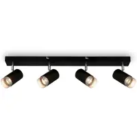 Briloner Spot, noir-chrome mat, excl. 4xGU10/max.9W