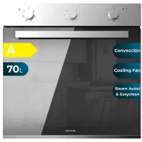 Cecotec Four intégrable multifonctions Bolero Hexa M236000 Mirror Time A.Four multifonctions Capacité de 70 L, 6 fonctions