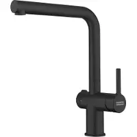 Franke Robinet ACTIVE L TWIST en BLACK-MATT avec bec fixe / Robinet de cuisine / Mitigeur monocommande