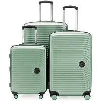 Hauptstadtkoffer - Mitte - Set de valises 3 trolley à coque dure, TSA, extension XXL, 4 roulettes (S, M & L),Mint