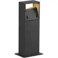 SLV LOGS 40 Lampadaire, carré, anthracite, 6W LED, blanc chaud Lampe d'extérieur