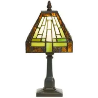 Casa Padrino Lampe de table Tiffany faite à la main hauteur 32 cm, longueur 15 cm - Lampe