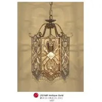 Casa Padrino Suspension design oriental avec décoration en cristal or antique ModP2 Lampe de la maison