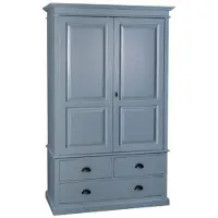 Casa Padrino Armoire de style rustique - Armoire Shabby H 197 cm L 120 cm P 59 cm
