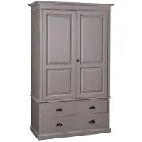 Casa Padrino Armoire de style rustique - Armoire Shabby H 197 cm L 120 cm P 59 cm
