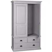 Casa Padrino Armoire de style rustique - Armoire Shabby H 197 cm L 120 cm P 59 cm