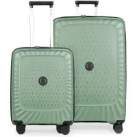 Hauptstadtkoffer Kotti - Set de valises 2 pièces, trolley à bagages à main + grande valise XL extensible, coque dure robuste, trolleys légers, set de bagages avion Check-In & Hand Luggage,Mint