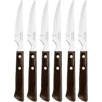 Tramontina 6-pièces polywood châtaignier 6-pieces set de couteaux à rôtir