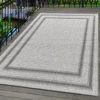 Carpetsale24 Tapis d’Extérieur et Intérieur Imperméable Design Moderne Cuisine Balcon Terrasse Tissage Plat, Taille: 120x170 cm