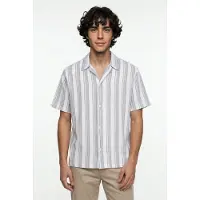 Jack & Jones Chemise 'JORNANTUCKET' bleu nuit / blanc