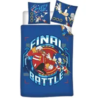 Aymax Sonic The Hedgehog Parure de lit réversible 135 x 200 cm 100%coton