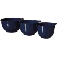 Curver Ensemble de 3 bols à fouetter, couleur bleu foncé