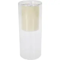 Koopman Bougie à led en verre, couleur crème