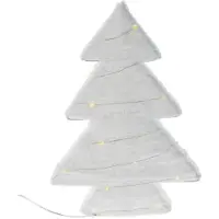 Home Styling Collection Arbre de Noël décoratif en matériau avec LED, 30 cm