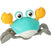 Kik Crabe robotique interactif, vert, avec capteur de mouvement, alimenté par USB