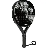 VirtuFit Raquette de padel Hybrid noire et grise 365 g Carbone Noyau EVA