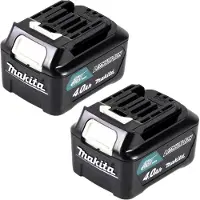 Makita Power Set Li 12V avec 2x BL1041B batterie 4,0Ah ( 2x 197406-2 ) - successeur de BL1040B