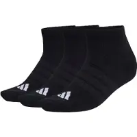 Adidas Chaussettes de sport 'CUSHIONED ESSENTIALS LOW CUT SOCKS 3 PAIR' noir / blanc