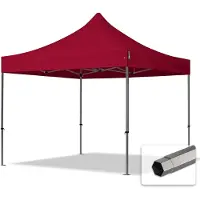 TOOLPORT 3x3 m Tonnelle pliante Acier, PES 750, rouge