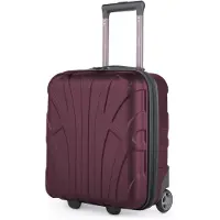 Suitline - Bagage à main 45x36x20 cm petite valise EasyJet Underseat Trolley 2 roues valise cabine 45cm Cabin Bag max 30L franchise avion sous siège ,Bourgogne