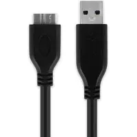Cellonic Câble Micro USB 3.0 vers USB A 3.0 pour Tablette Samsung Galaxy Note Pro 12.2 / Galaxy Tab Pro 12.2 charge et transfert données data 1A PVC noir