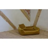 Silvio Design coupe-tube Canapé douillet en velours moutarde taille 3