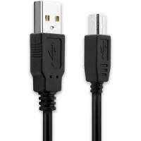 Subtel Câble USB (3m ) compatible avec Inateck BCST-50, BCST-52 (USB A (Standard USB) vers USB B) Câble de données Data USB noir