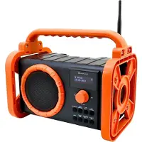 Soundmaster DAB80OR Radio de chantier DAB+ Bluetooth Batterie IP44 protégée contre les projections d'eau