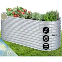 Blumfeldt Jardiniere sur Pieds, Espace Potager sur Pied Jardinage Extérieur, Potager Surélevé en Hauteur, Potager Sureleve Exterieur Jardin et Balcon, Bac Potager sur Pied en Acier, 1257L, 2 m