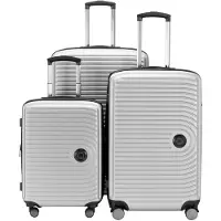 Hauptstadtkoffer - Mitte - Set de 3 valises trolley à coque dure, TSA, extension XXL, 4 roulettes (S, M & L),blanc mat