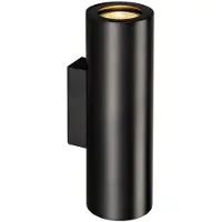 SLV Enola B Applique ronde UP/DOWN noir 2xGU10