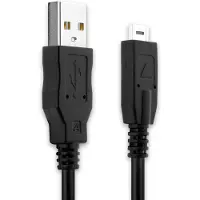 Subtel Câble USB 2.0 transfert données pour appareil Leica V-LUX 2, V-LUX 20 cable charge et data 1.5m noir, cordon caméra