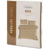 Eurofirany Linge de lit en satin 160x200 beige monochrome Nova 3