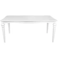 Casa Padrino Table de salle à manger baroque blanche extensible 180 - 230 cm - Table